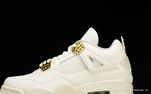 Jordan Gold Metallic AQ9129-170 AQ9129-170 Retro 4 0506